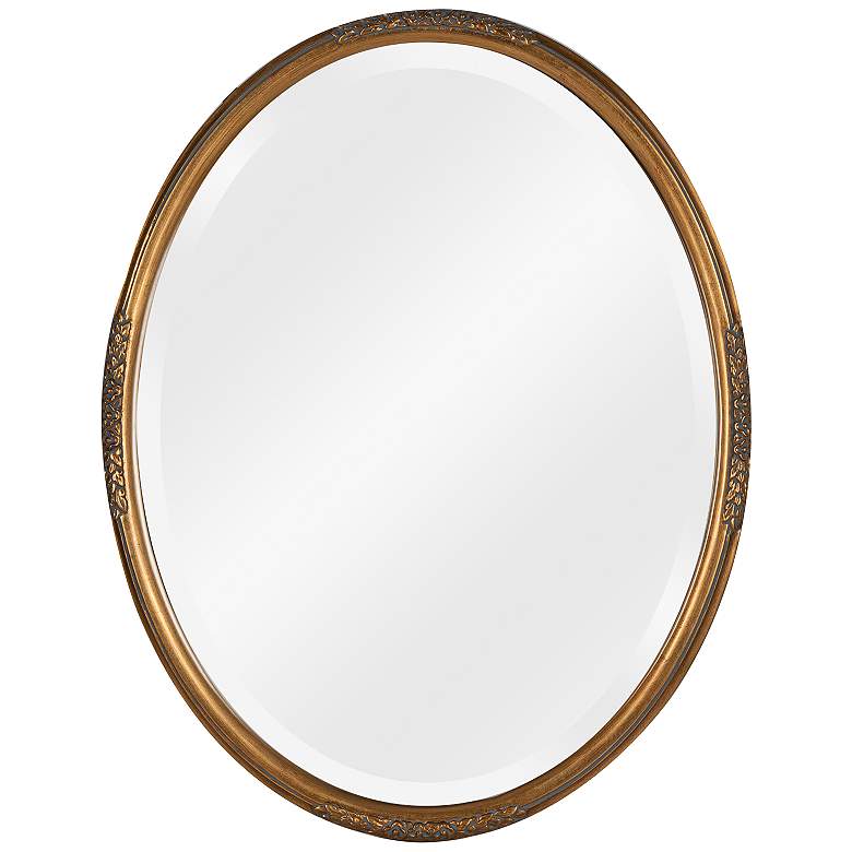 Image 1 Piper Antique Gold 22 inch x 28 inch Oval Wall Mirror