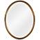 Piper Antique Gold 22" x 28" Oval Wall Mirror