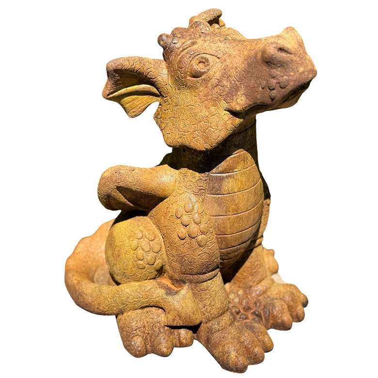 Image 1 Piper the Sitting Dragon 14 1/4" High Relic Sargasso Statue