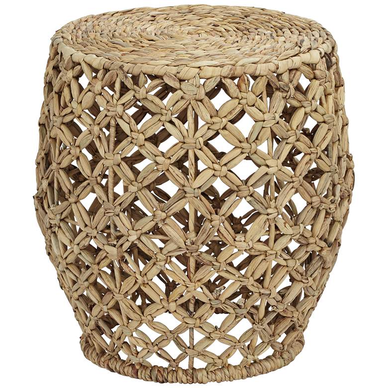 Image 1 Piper Water Hyacinth Crossweave Accent Table