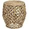 Piper Water Hyacinth Crossweave Accent Table