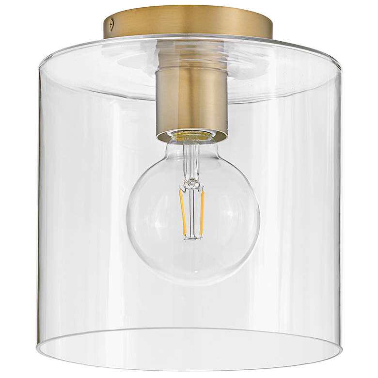 Image 2 Pippa 8 1/2" Wide Lacquered Brass Ceiling Light more views
