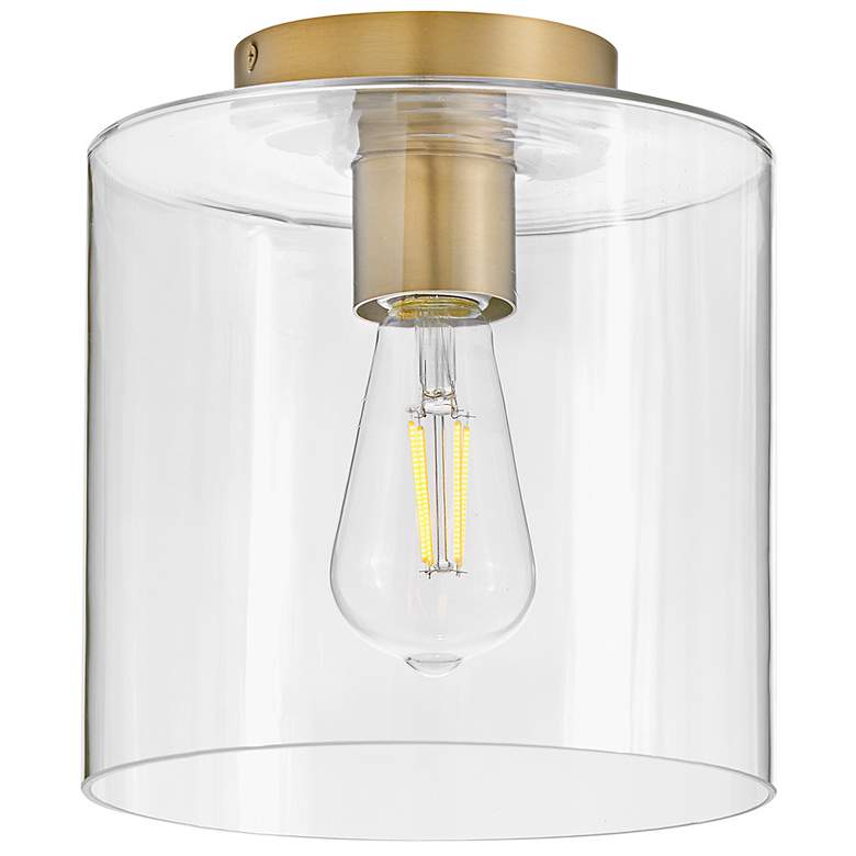 Image 3 Pippa 8 1/2" Wide Lacquered Brass Ceiling Light more views