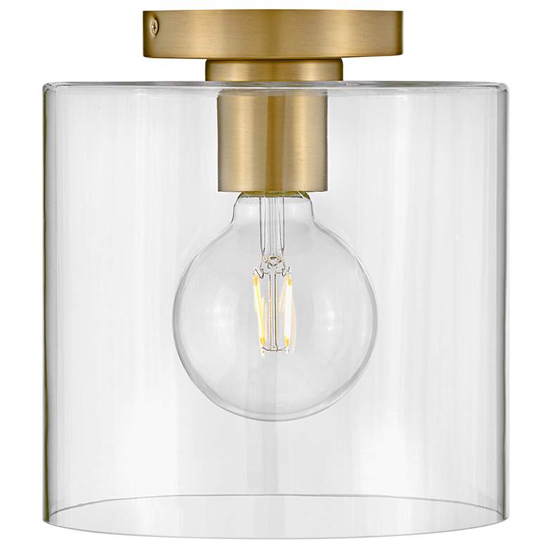Image 4 Pippa 8 1/2" Wide Lacquered Brass Ceiling Light more views