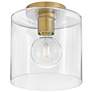 5_Pippa 8 1/2" Wide Lacquered Brass Ceiling Light more views
