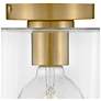6_Pippa 8 1/2" Wide Lacquered Brass Ceiling Light more views