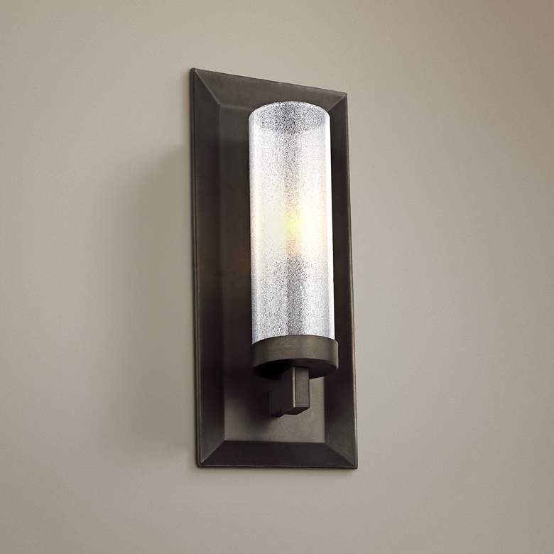 Image 1 Pippin 12 1/2 inch High Antique Bronze Wall Sconce