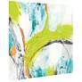 Piquant 3 38" Square Free Floating Tempered Glass Wall Art in scene