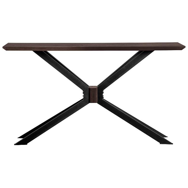 Image 1 Pirate Modern Console Table in Acacia Wood