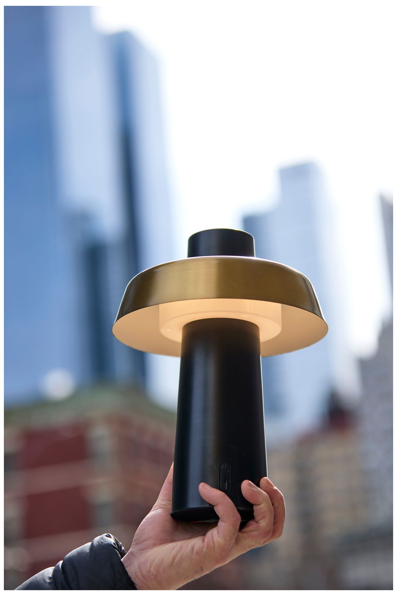 Pirlo LED Cordless Table Lamp- Black