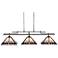 Pirro 56" Wide Bronze Alfred Geometric Kitchen Island Light