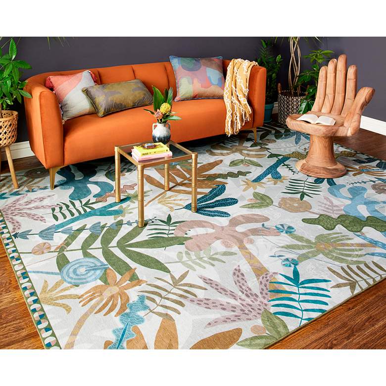 Image 1 Pisolino PSO-01 5'x7'6" Ivory Multi Rectangular Area Rug