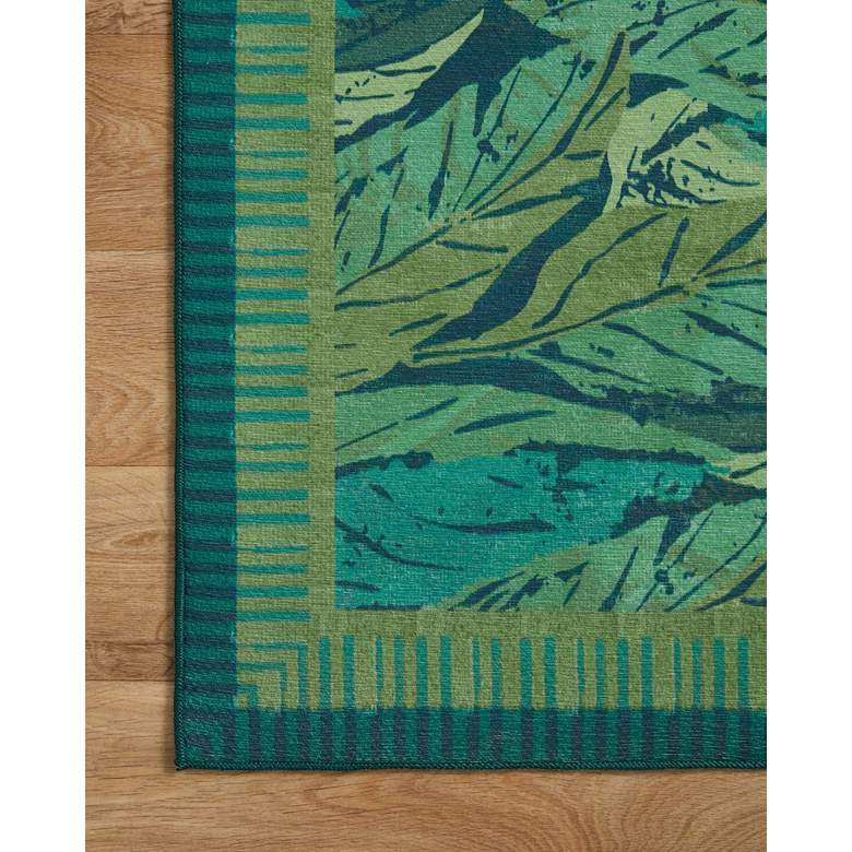 Pisolino PSO-04 5&#39;x7&#39;6&quot; Teal and Lagoon Rectangular Area Rug more views