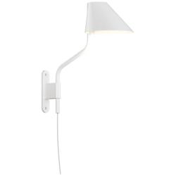 Pitch 14&quot; High Satin White LED Wall Lamp