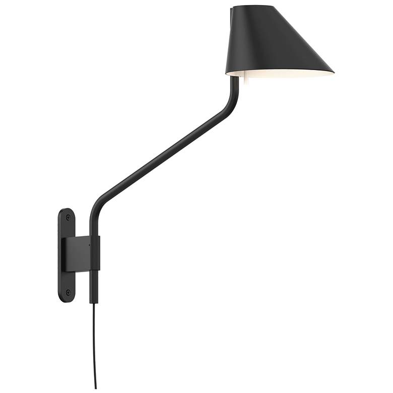 Image 1 Pitch 16.5" High Satin Black Long LED Wall Lamp