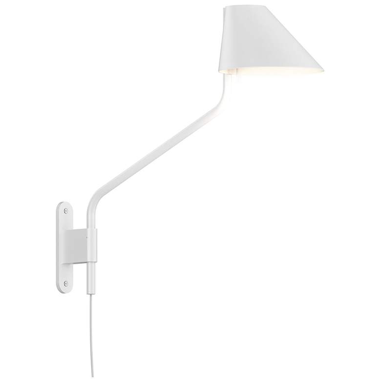 Image 1 Pitch 16.5 inch High Satin White Long LED Wall Lamp