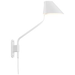 Pitch 16.5&quot; High Satin White Long LED Wall Lamp
