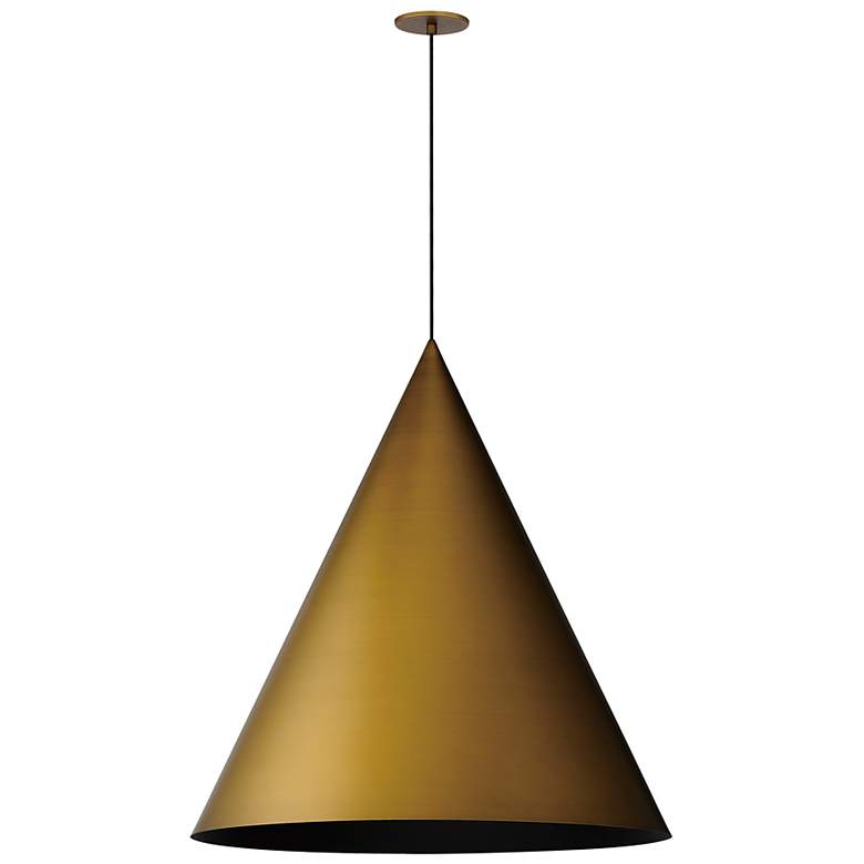 Image 1 Pitch 30" LED Pendant Antique Brass