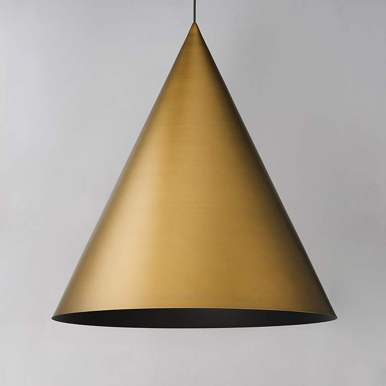 Image 3 Pitch 30" LED Pendant Antique Brass more views