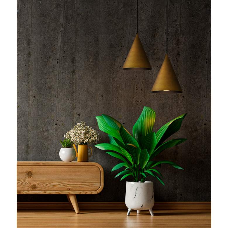 Image 6 Pitch 30" LED Pendant Antique Brass more views