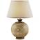 Pitkin Beige Egg wash Round Table Lamp