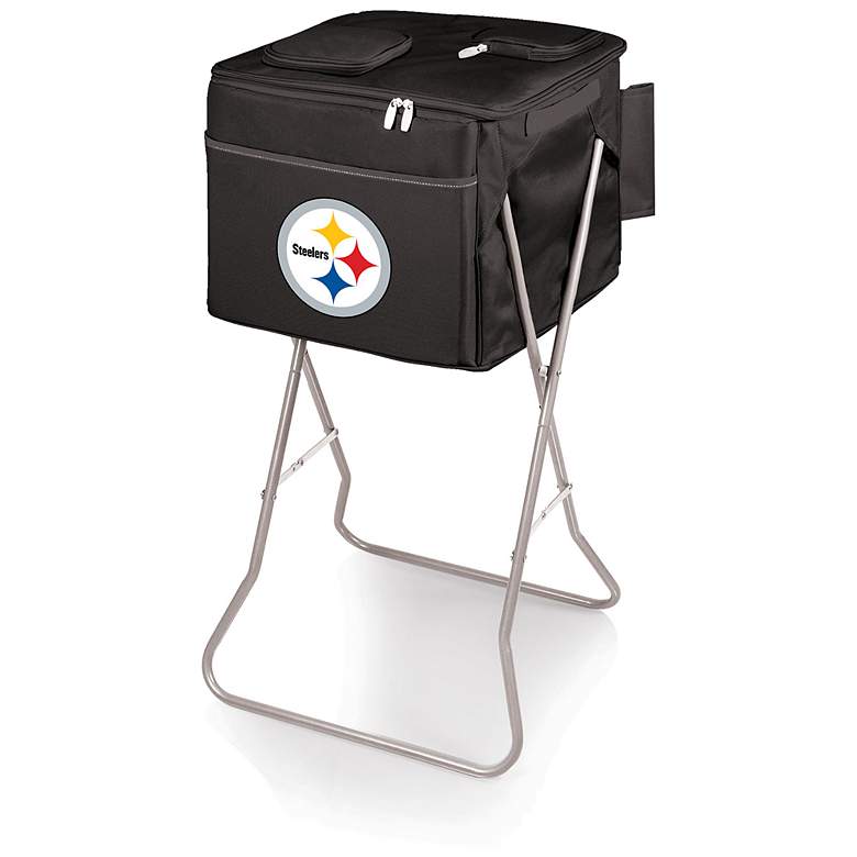 Image 1 Pittsburgh Steelers Black Party Cube Portable Cooler