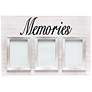 Pixel White Wash Wood "Memories" 4x6 Photo Frame