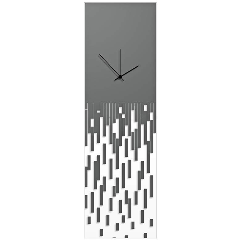 Image 1 Pixelated Surreal Gray 30 inch High Rectangular Wall Clock