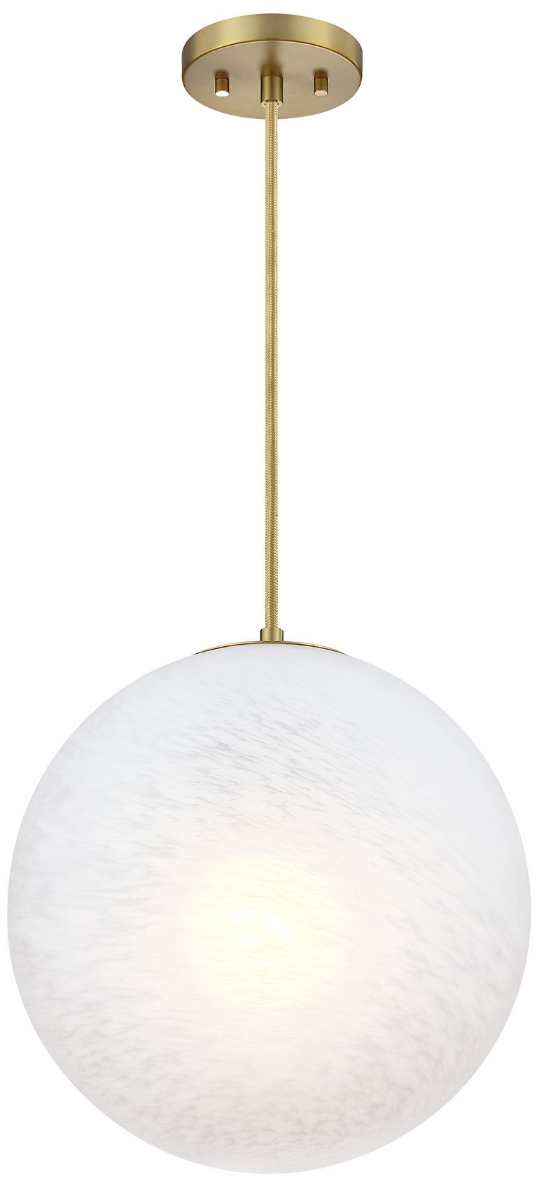 Image 7 Pixie 1Light 14"Brushed Gold Globe Pendant Light with Glass Shade more views