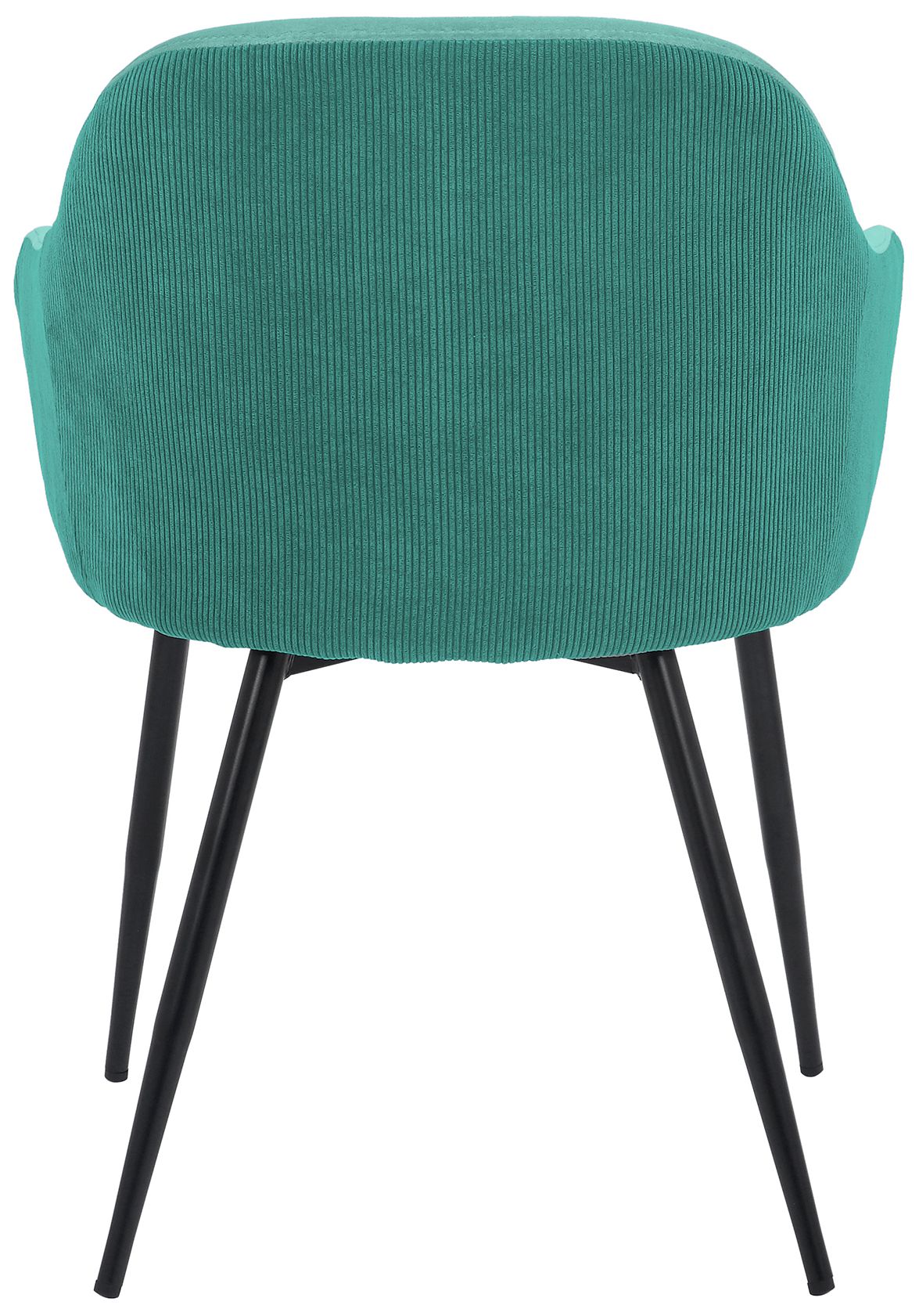 Image 6 Pixie Dining Chair in Two Tone Teal Fabric and Black Metal Legs more views