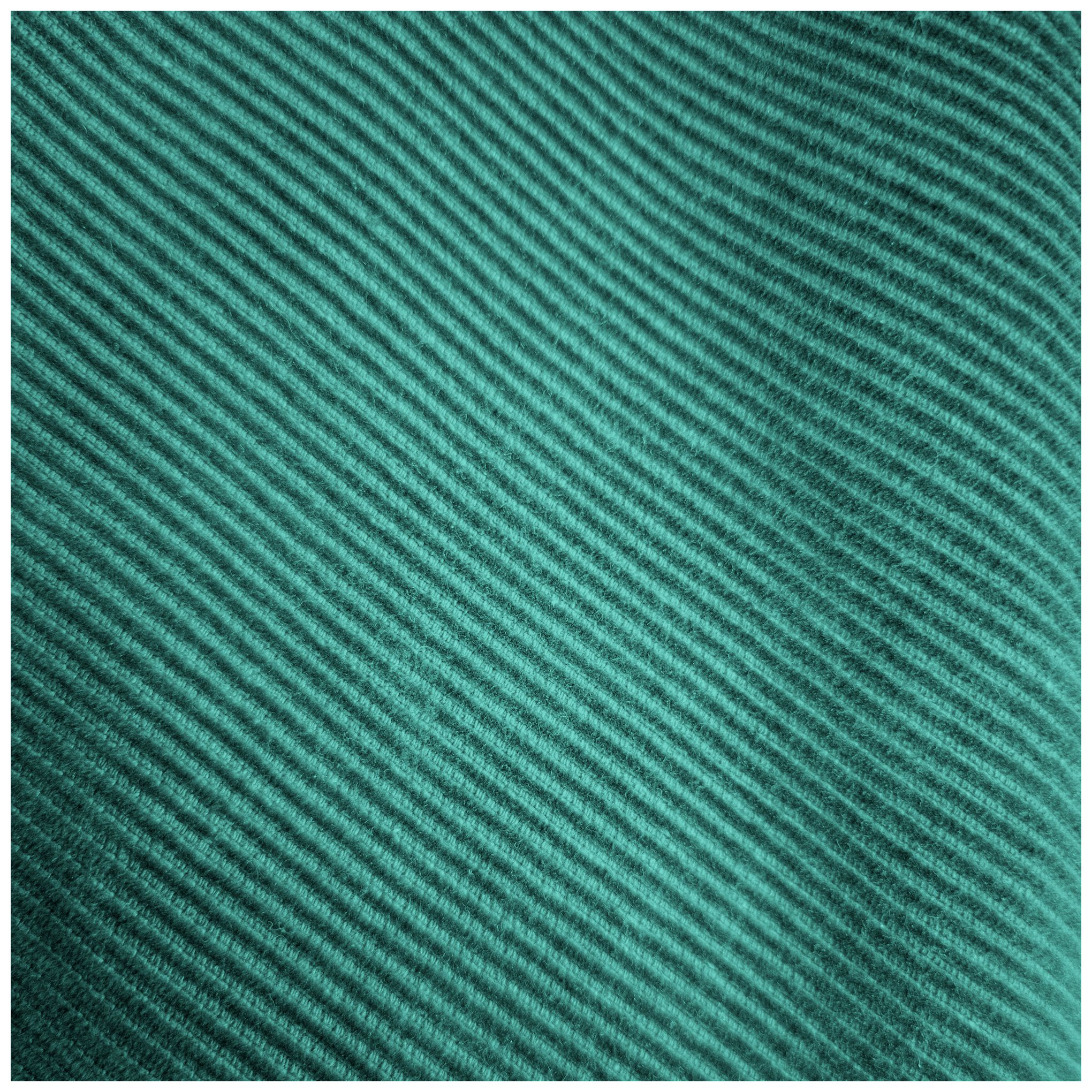 Pixie Dining Chair in Two Tone Teal Fabric and Black Metal Legs