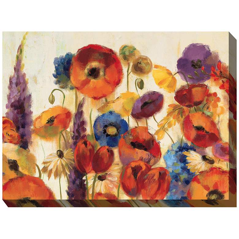 Image 1 Pizazz 40" Wide All-Weather Outdoor Canvas Wall Art