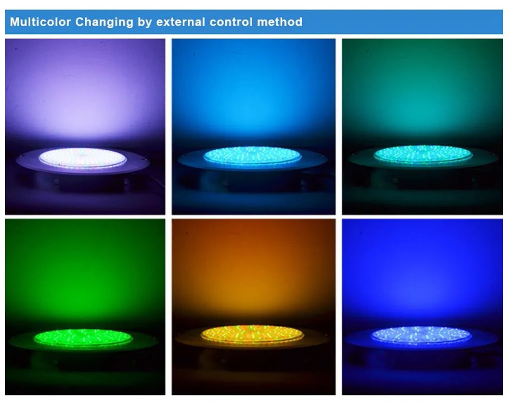 Image 7 PL54 RGBW 100Ft 5 Wire Color Changing Low Voltage Pool Light more views