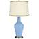 Placid Blue Anya Table Lamp with President's Braid Trim