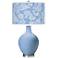 Placid Blue Aviary Ovo Glass Table Lamp