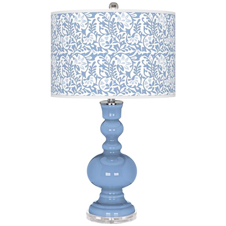 Image 1 Placid Blue Gardenia Apothecary Table Lamp