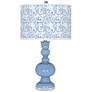 Placid Blue Gardenia Apothecary Table Lamp