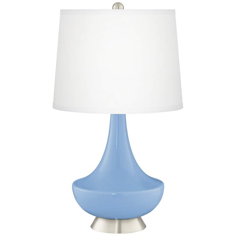 Image 2 Placid Blue Gillan Glass Table Lamp