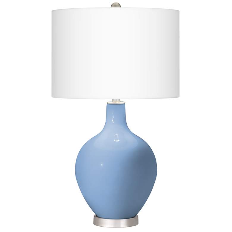 Image 2 Placid Blue Ovo Table Lamp With Dimmer