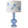Placid Blue Rose Bouquet Apothecary Table Lamp