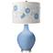 Placid Blue Rose Bouquet Ovo Table Lamp