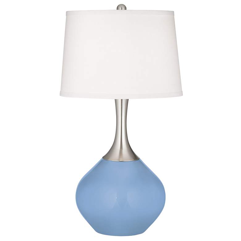 Image 2 Placid Blue Spencer Table Lamp with Dimmer