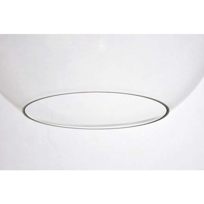 Image 6 Placido 11 3/4" Wide Black Mini Pendant with Clear Glass more views