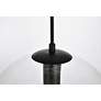 7_Placido 11 3/4" Wide Black Mini Pendant with Clear Glass more views