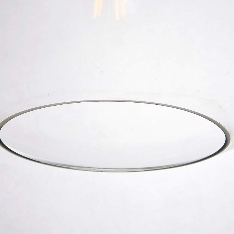 Image 5 Placido 15 3/4"W Black Pendant Light w/ Clear Glass Shade more views