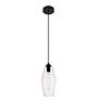 3_Placido Collection Pendant D5.9 H14.2 Lt:1 Black And Clear Finish more views