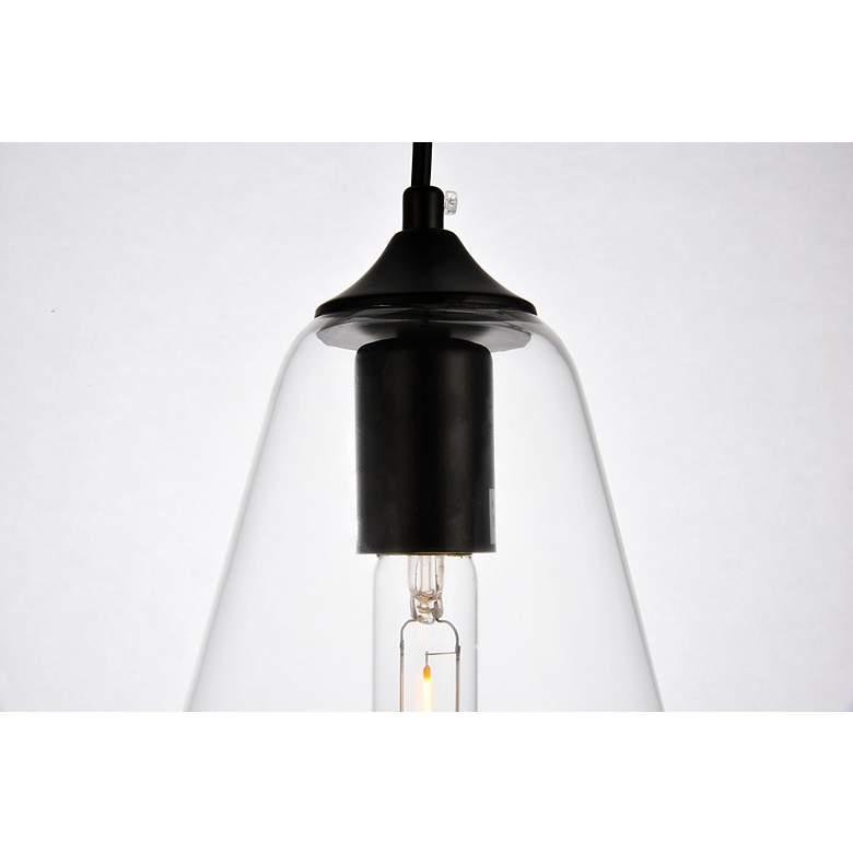 Image 4 Placido Collection Pendant D5.9 H14.2 Lt:1 Black And Clear Finish more views