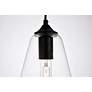 4_Placido Collection Pendant D5.9 H14.2 Lt:1 Black And Clear Finish more views