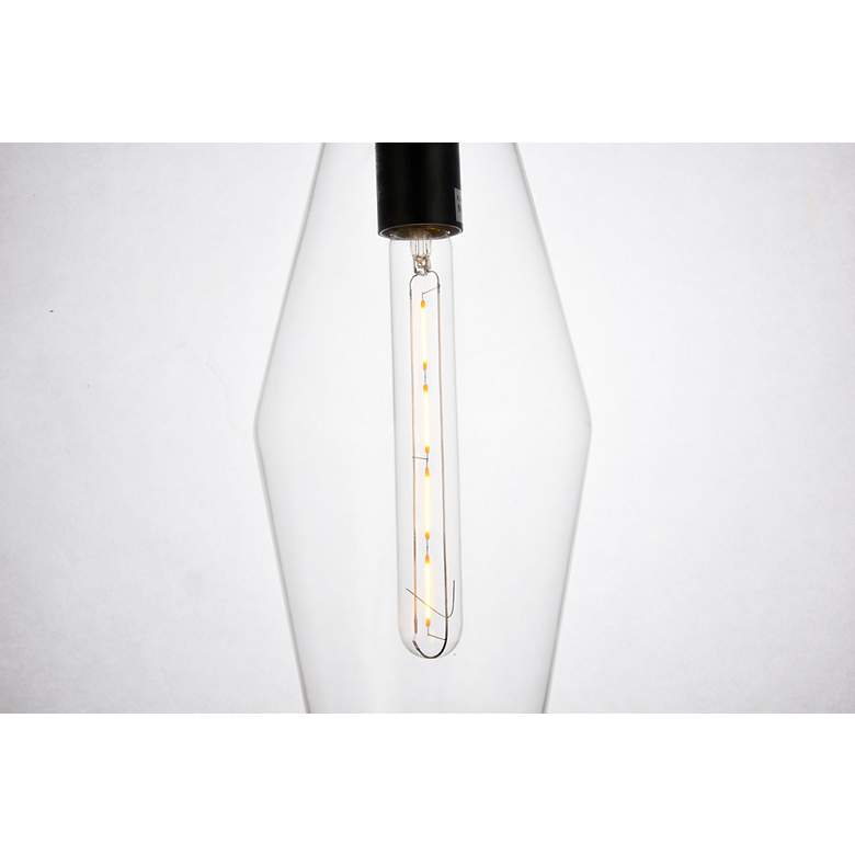 Image 5 Placido Collection Pendant D5.9 H14.2 Lt:1 Black And Clear Finish more views