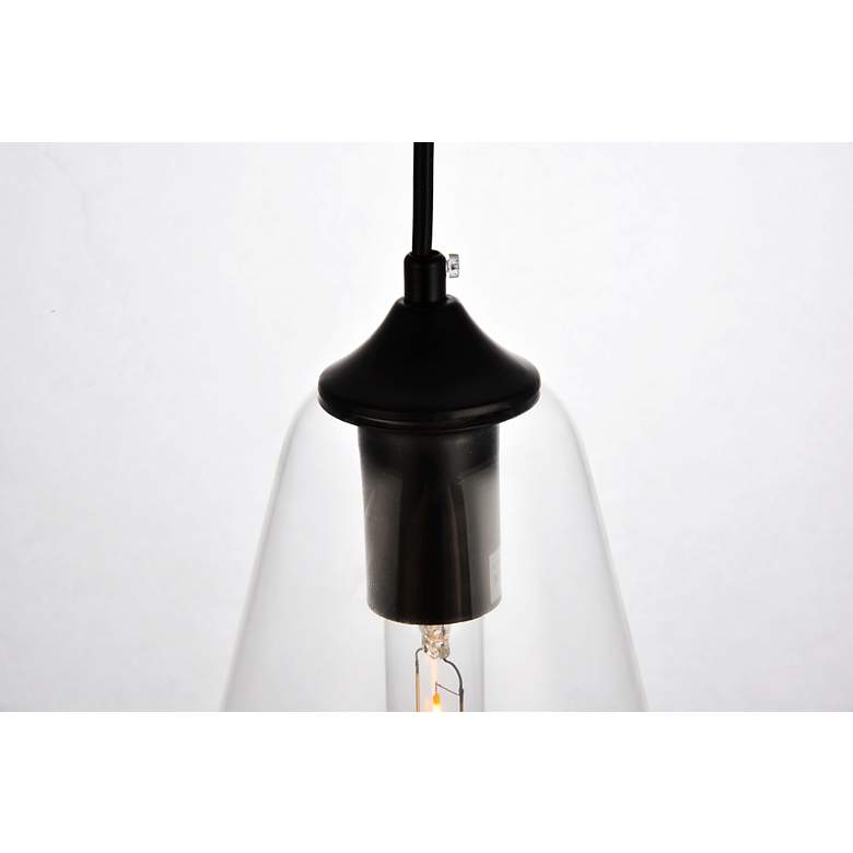 Image 7 Placido Collection Pendant D5.9 H14.2 Lt:1 Black And Clear Finish more views